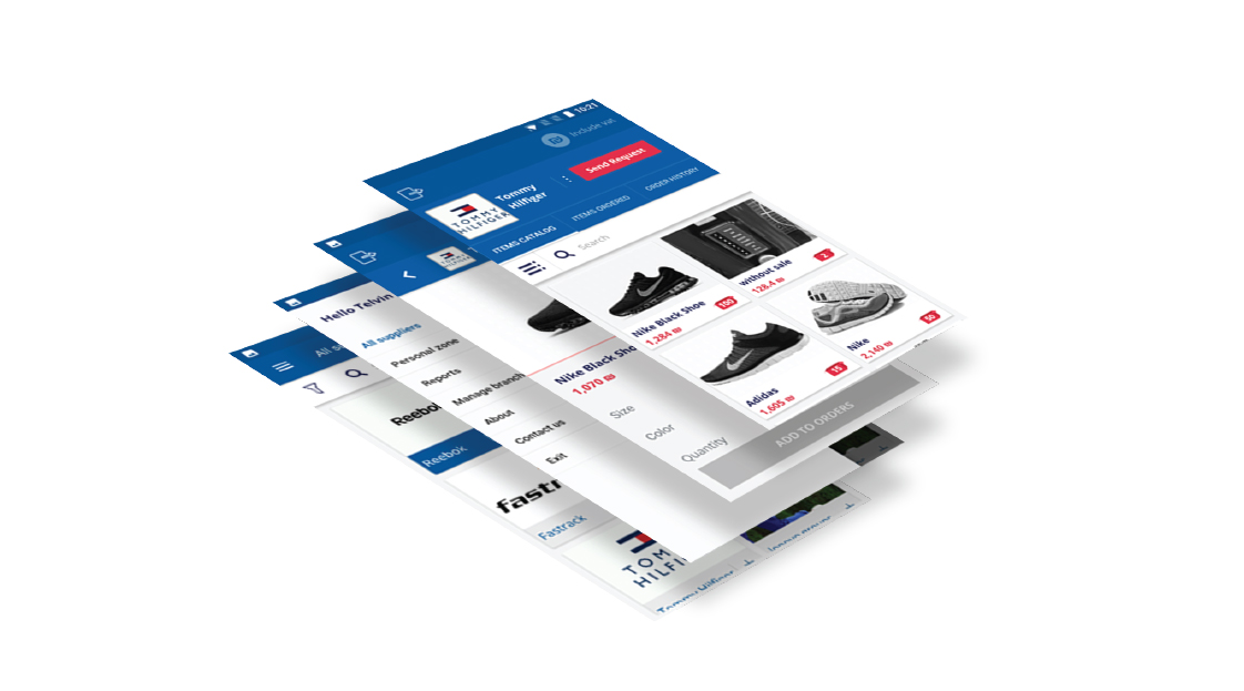 ECommerce Platform Screens